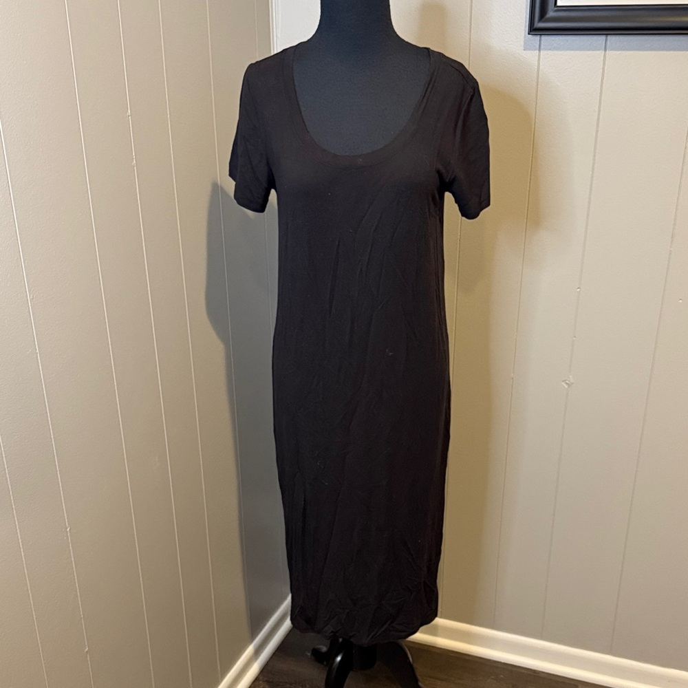B11 Storq Women’s Maternity 2 Black Shirt Maxi Dress